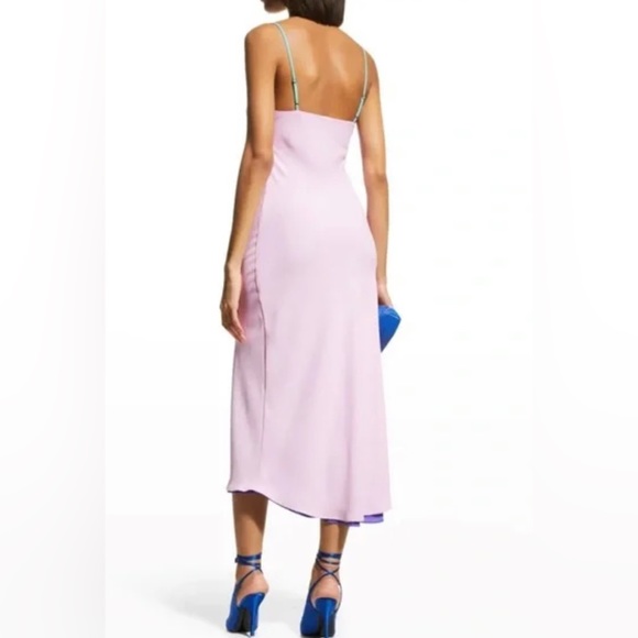 LE SUPERBE Bessette reversible purple or pink midi slip dress NWT - Picture 6 of 16